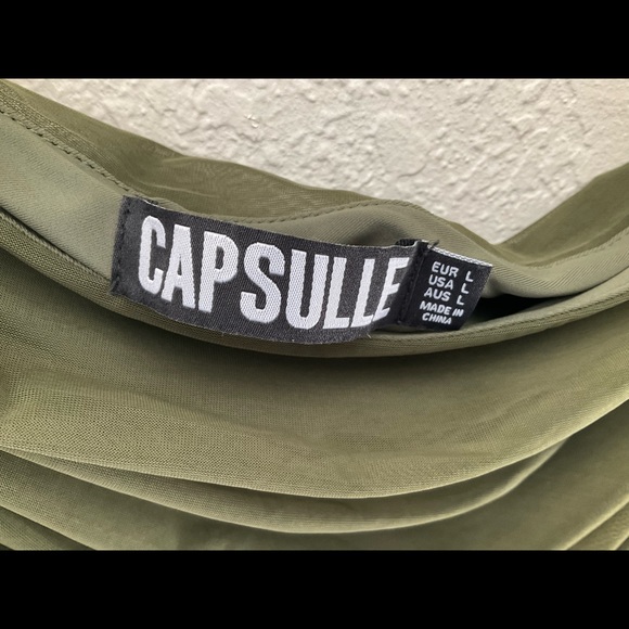 NWT 🐢Ruched 1 Shoulder Dress - Picture 4 of 5